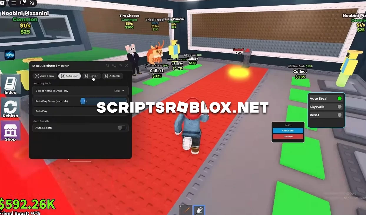 Steal a Brainrot Script GUI: Auto Farm, Auto Buy, Auto Steal & More