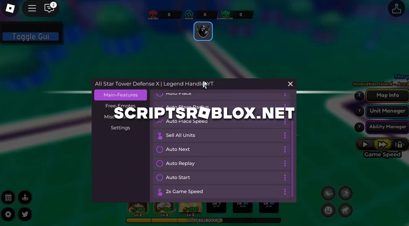 All Star Tower Defense X Script: Auto Farm, Free Emotes & More