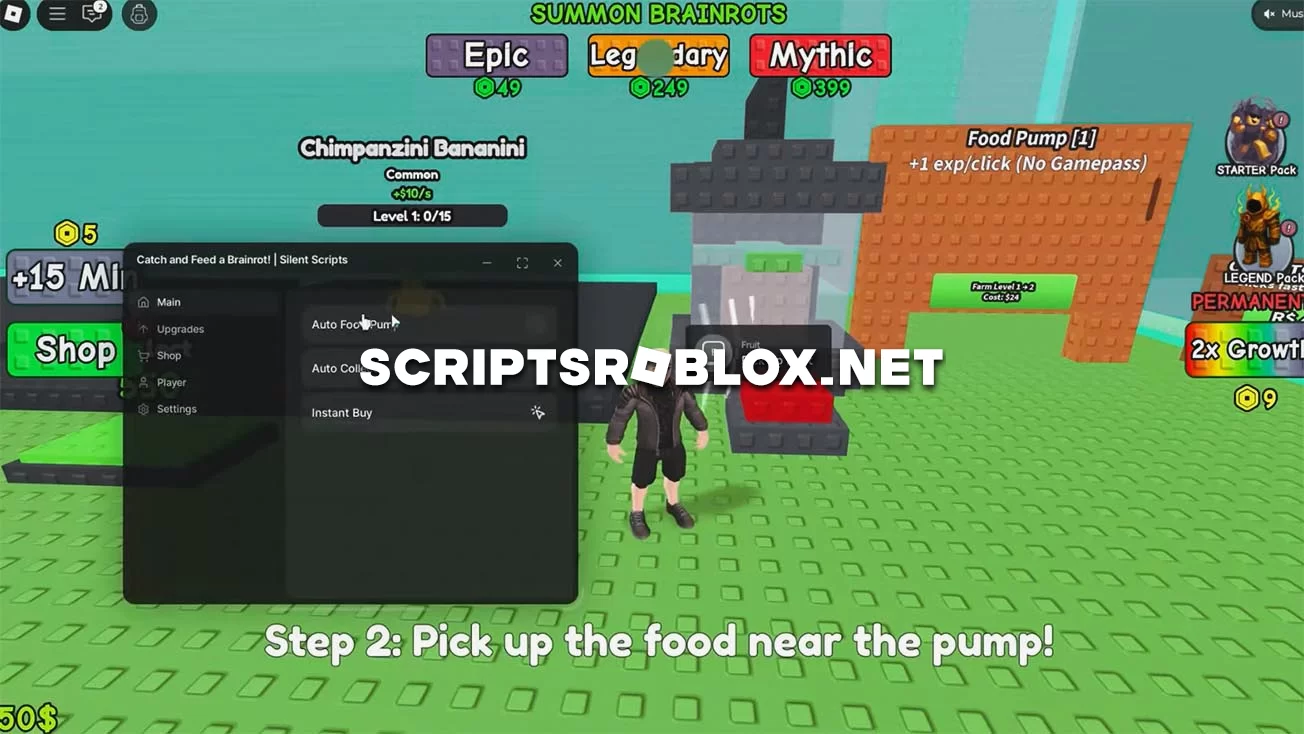 Catch and Feed a Brainrot Script: Auto Upgrade, Auto Pump & More