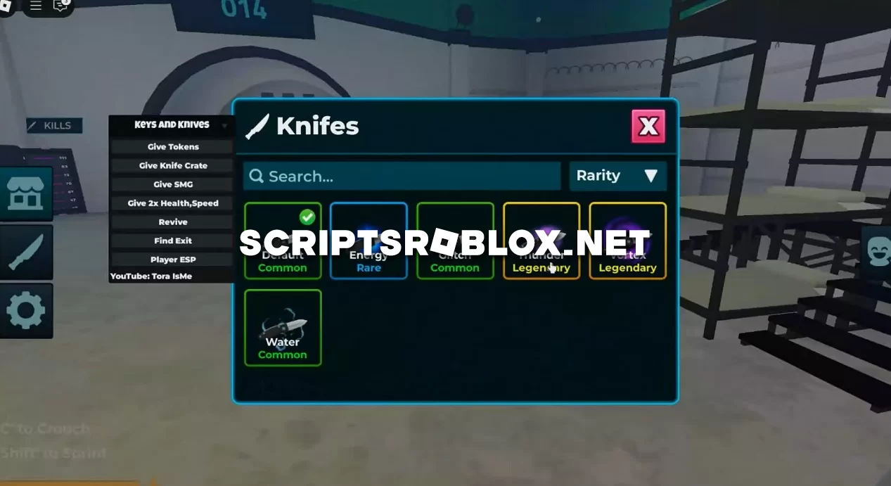 Keys and Knives Script: Give Tokens, Get Knives, Player ESP & More