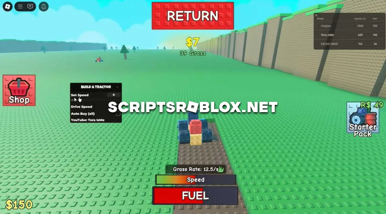 Roblox Build a Tractor Script – Set Drive Speed & Auto Buy (2025)