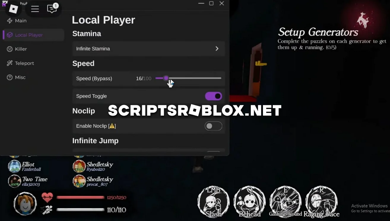 Roblox Forsaken Script - Auto Farm, Killer Esp, Survivors Esp, OP GUI