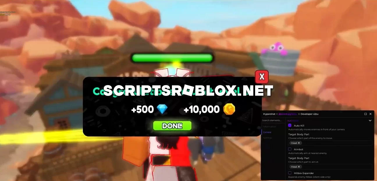 Hypershot Script: Auto Kill, Aimbot, Hitbox & More
