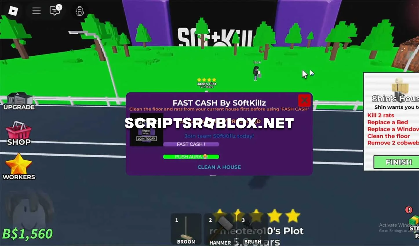 Clean a House Script - Fast Cash & Push Aura