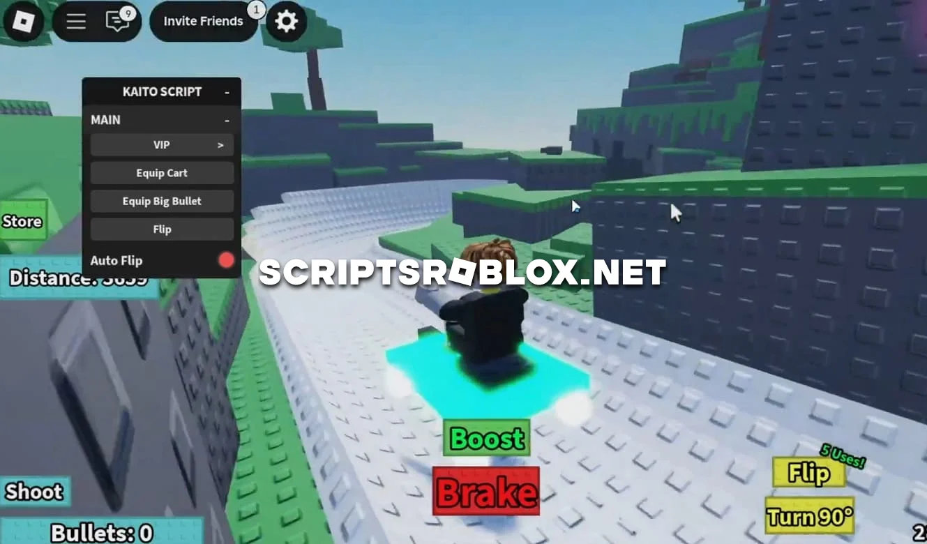 Ride A Cart Down A Slide Script - Equip Best Cart, Auto Flip & More