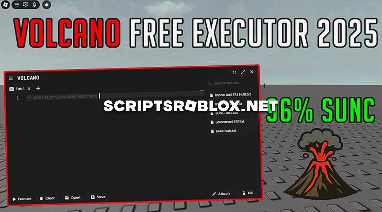 Free Volcano Executor for Roblox PC (2025 Update)