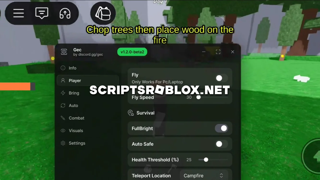 99 Nights in the Forest Script (Gec Hub) - Auto Farm, Chop Aura & More