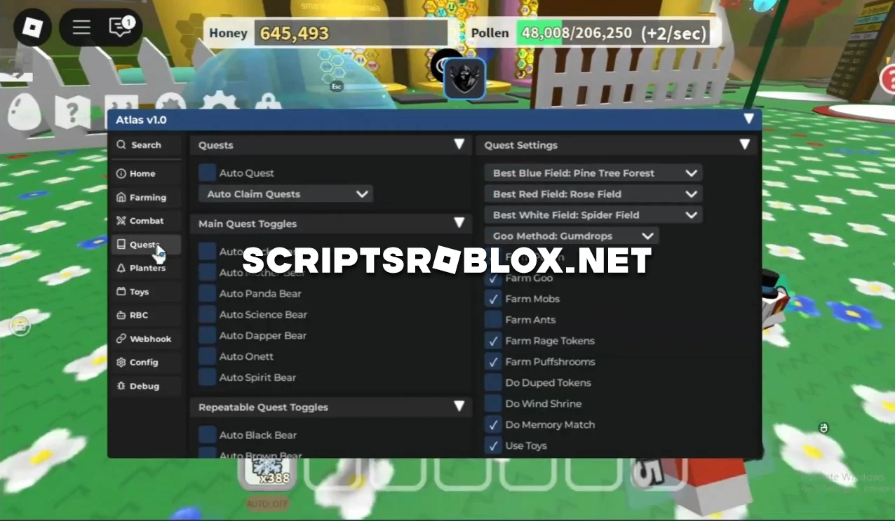 Bee Swarm Simulator Script Pastebin - Best Auto Farm GUI