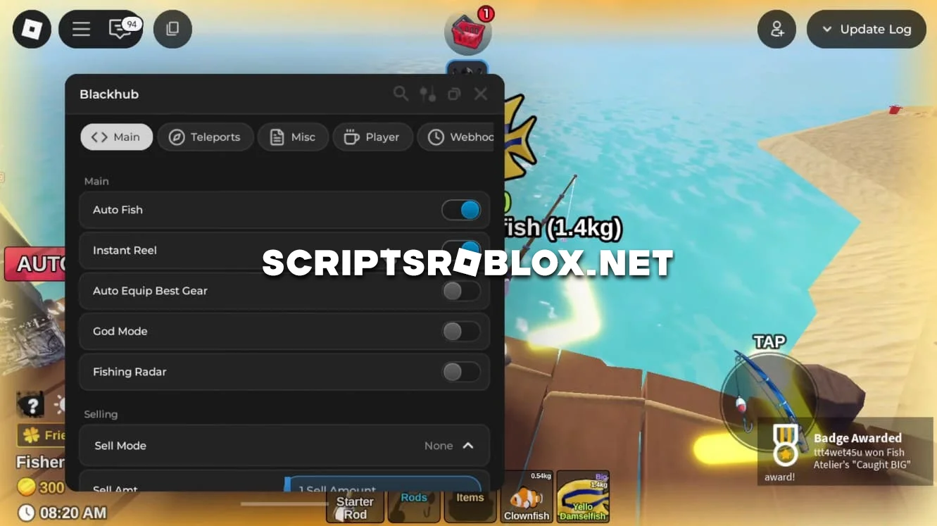 Fish It Script - Auto Fish, Auto Sell, Fishing Radar & More