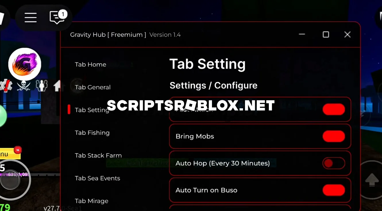 Free Blox Fruits Script (Gravity Hub) - Auto Farm, Bring Fruits & More
