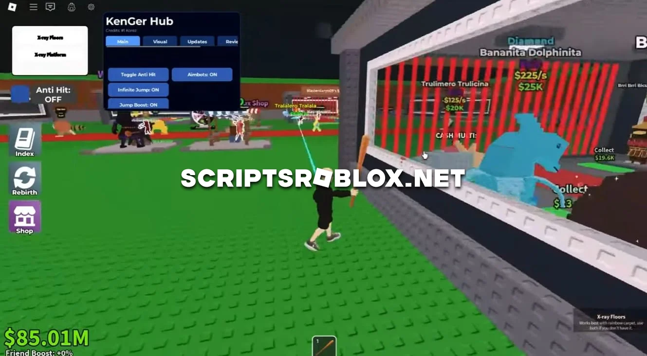 Steal a Brainrot Script (Kenger Hub) - Anti Hit, Players Esp & More