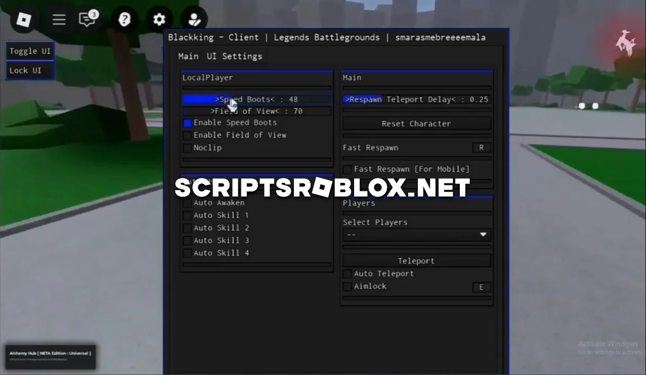 Legends Battlegrounds Script - Auto Awaken, Auto Skill, Esp & More