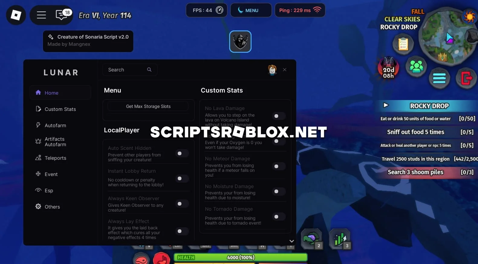 Creatures of Sonaria Script: Auto Farm, Kill Aura & More (NO KEY)