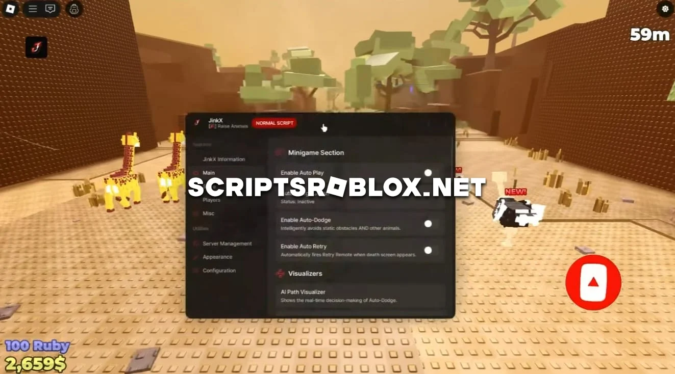 Raise Animals Script - Auto Farm, Auto Dodge, Auto Swap & More (NO KEY)