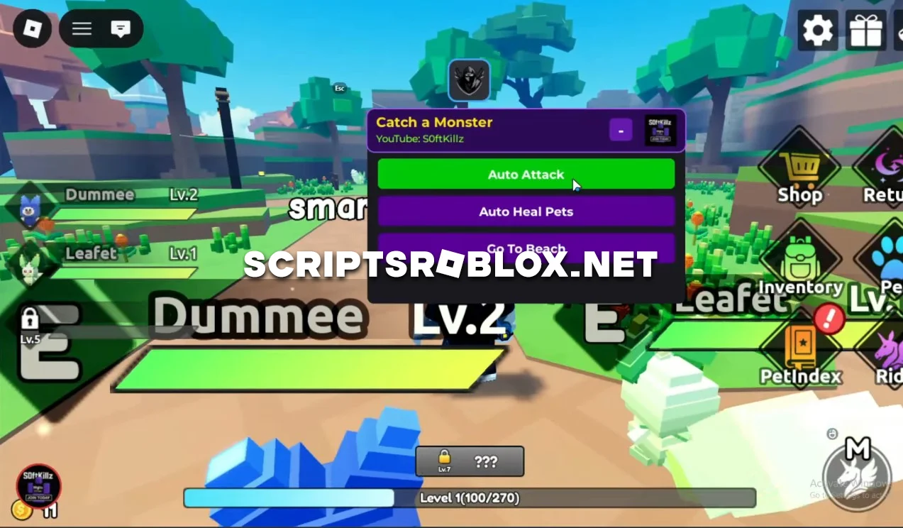 Roblox Catch a Monster Script - Auto Heal Pets, Auto Attack & More