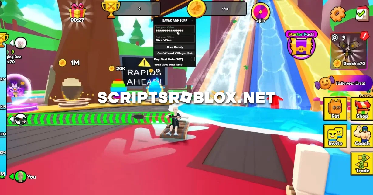 Kayak and Surf Script - Infintie Coins, Infintie Wins & More