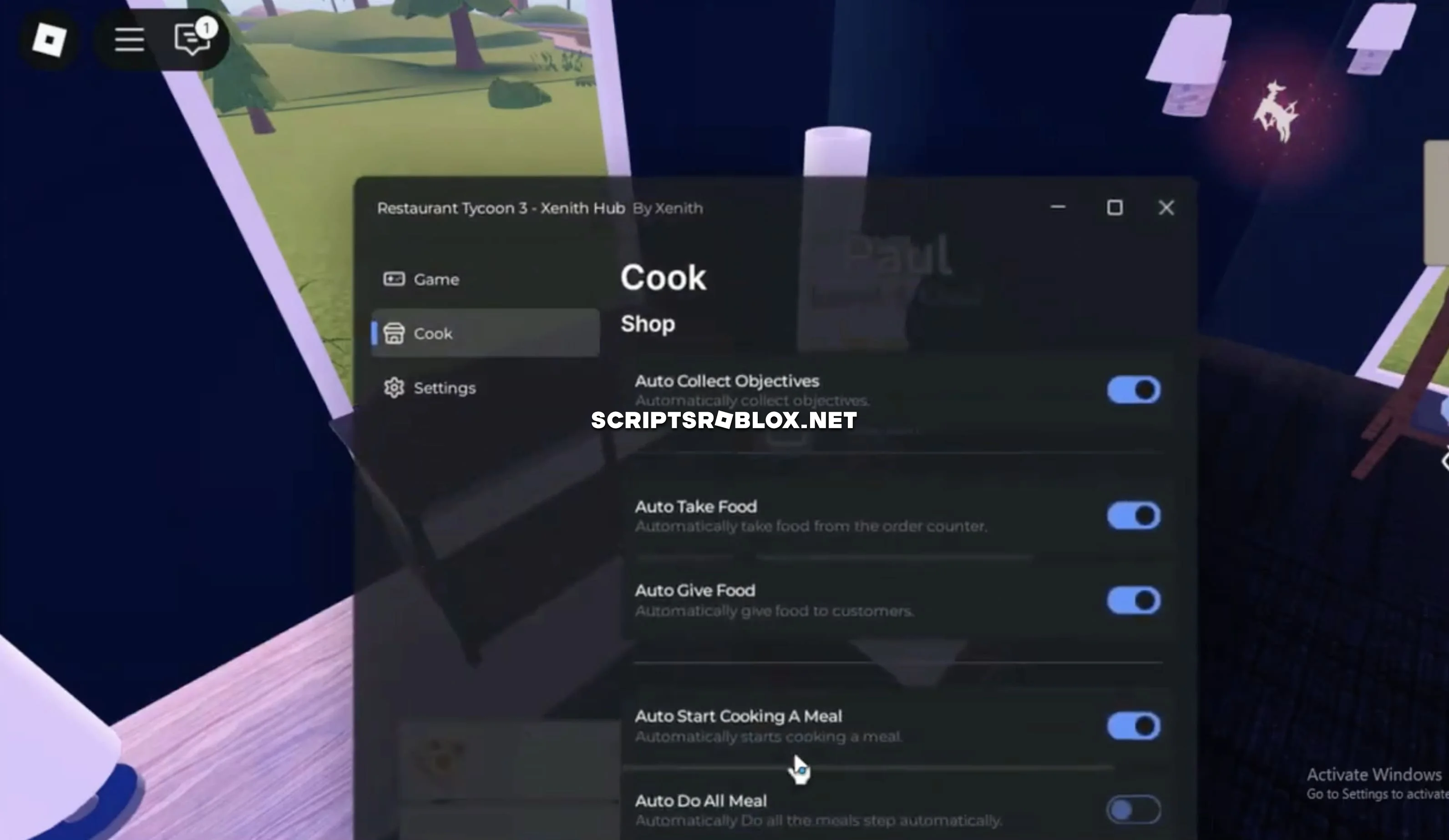Restaurant Tycoon 3 Script - Instant Cook, Auto Collect & More