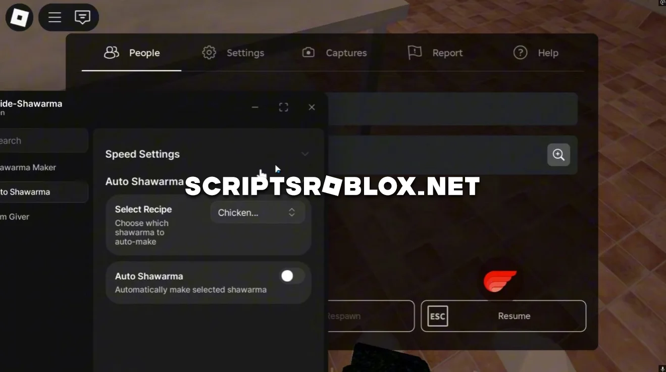 Road-Side Shawarma Script - Item Giver, Auto Farm & More