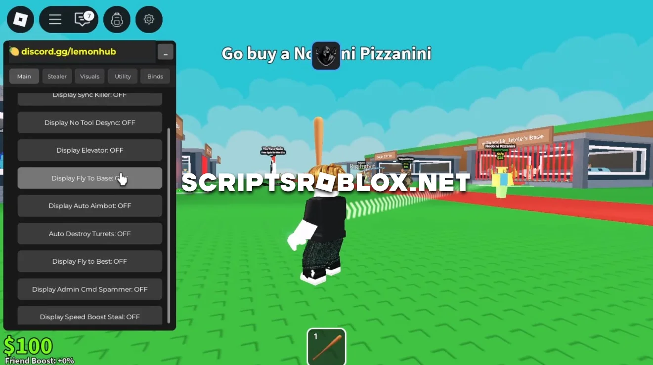 Steal A Brainrot Script (Lemon Hub) - Instant Steal, Auto Buy & More (NO KEY)