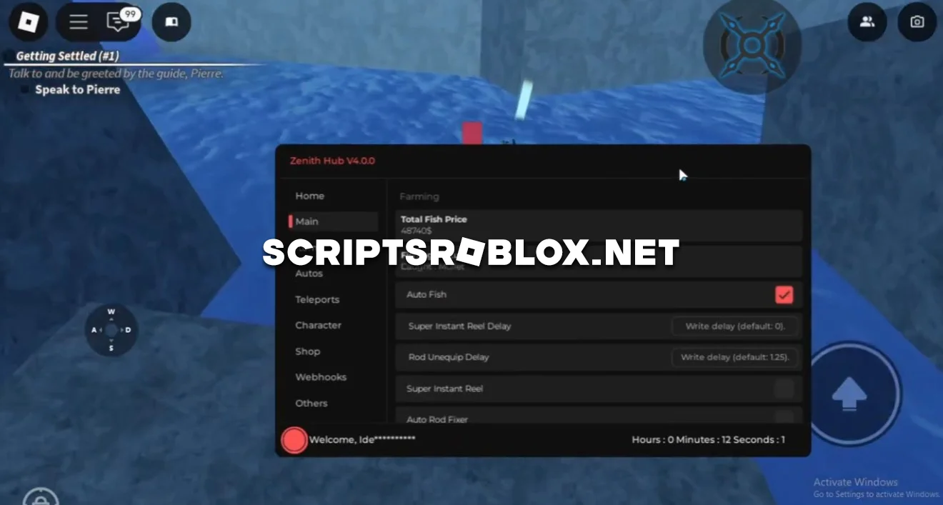 Fisch Script (Zenith Hub) - Auto Farm, Item Shop, Teleports & More