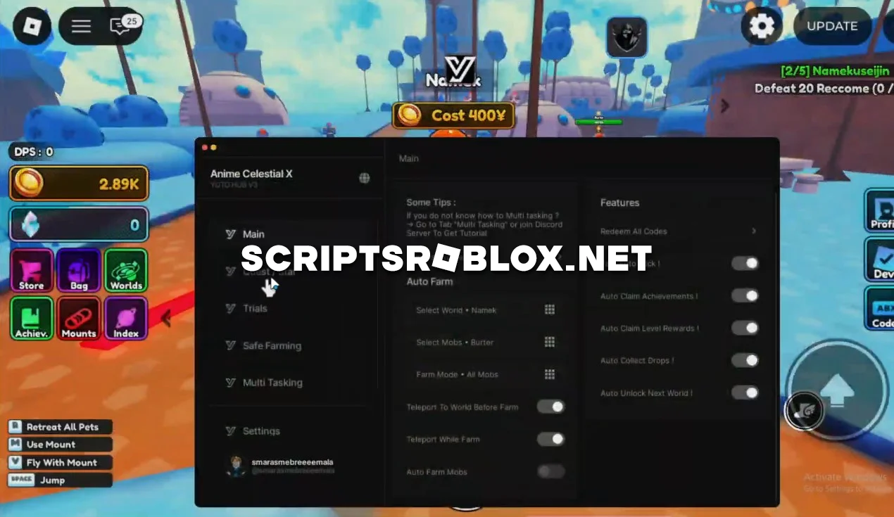 Anime Celestial X Script - Auto Farm, Auto Quest & More