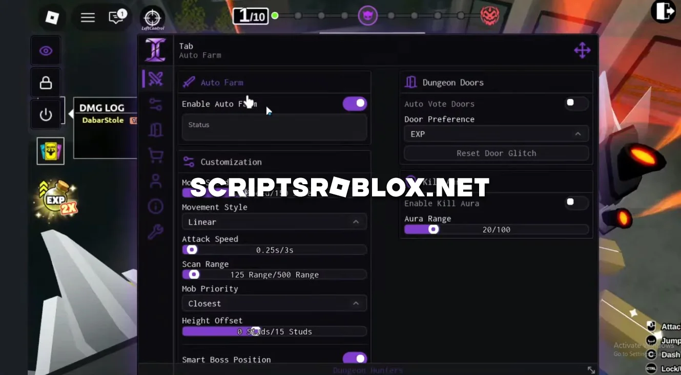 Dungeon Hunters Script - Auto Farm, Kill Aura & More