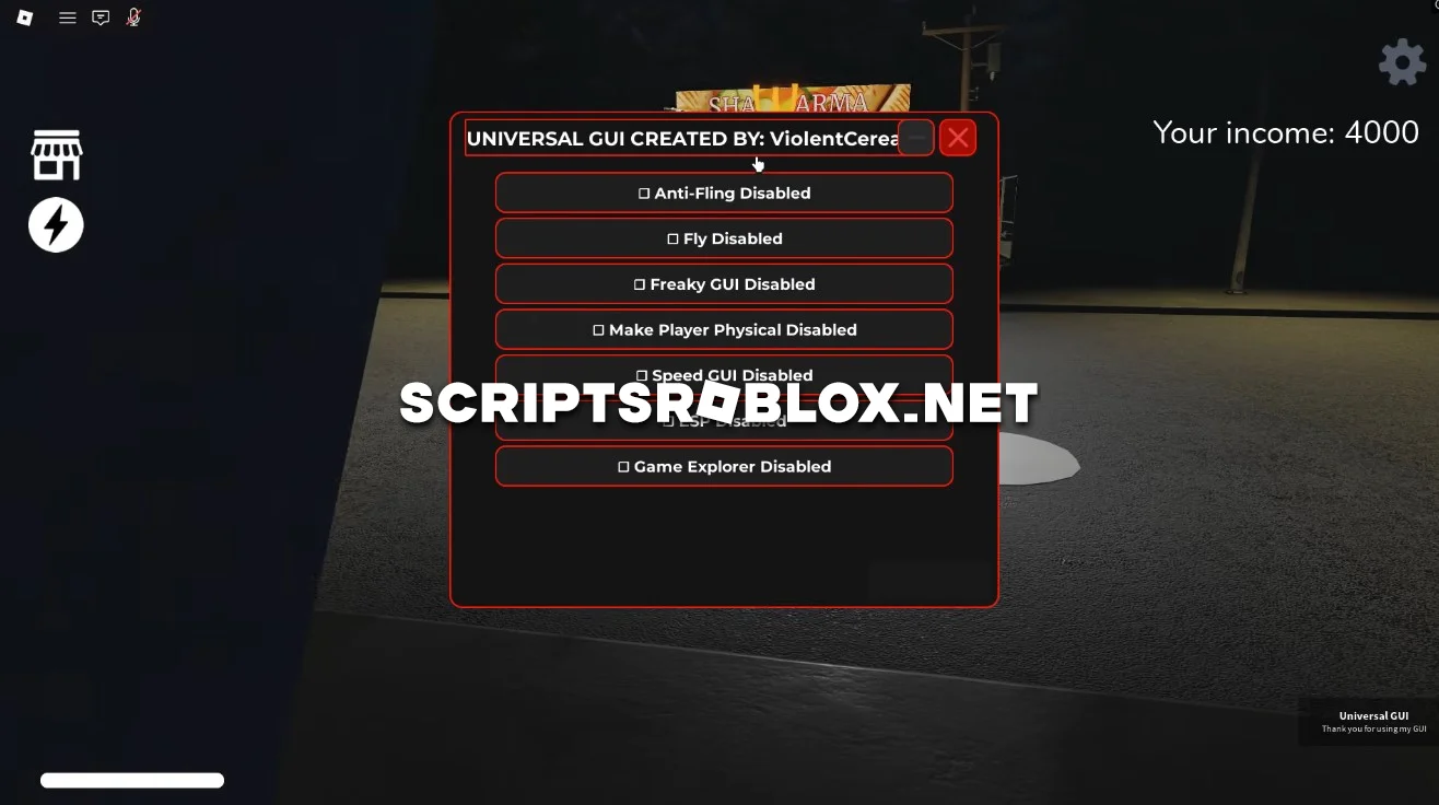Scary Shawarma Kiosk: the ANOMALY Script - Auto Farm GUI