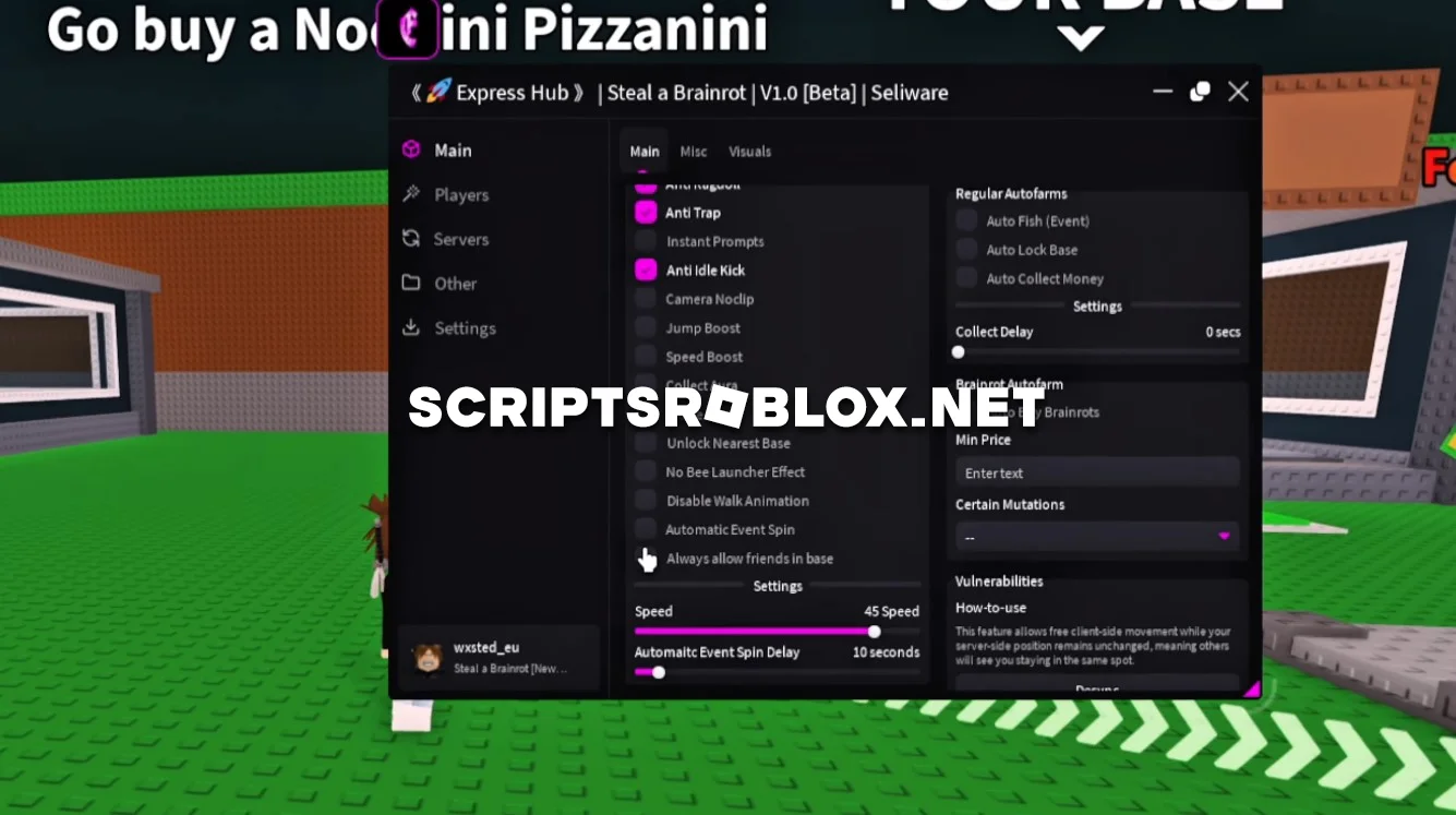 Express Hub - Steal A Brainrot Script GUI (NO KEY)