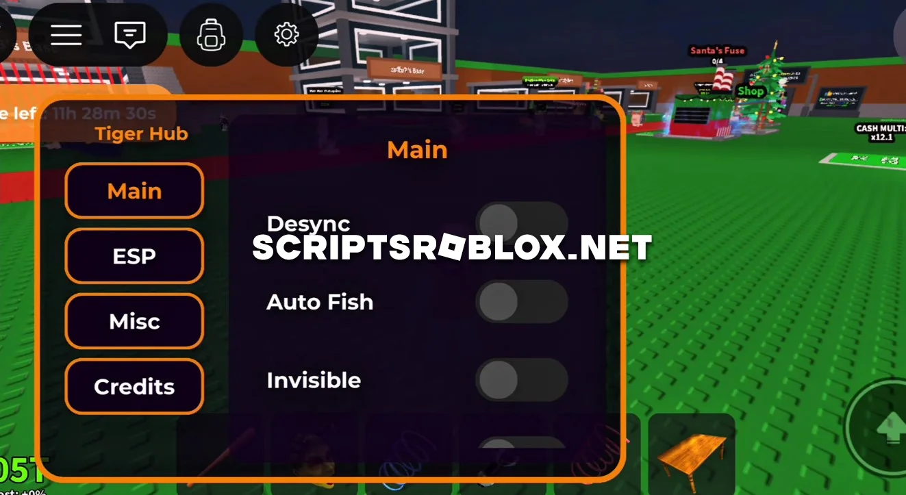 Steal A Brainrot Script (Tiger Hub) - Instant Steal, Desync & More