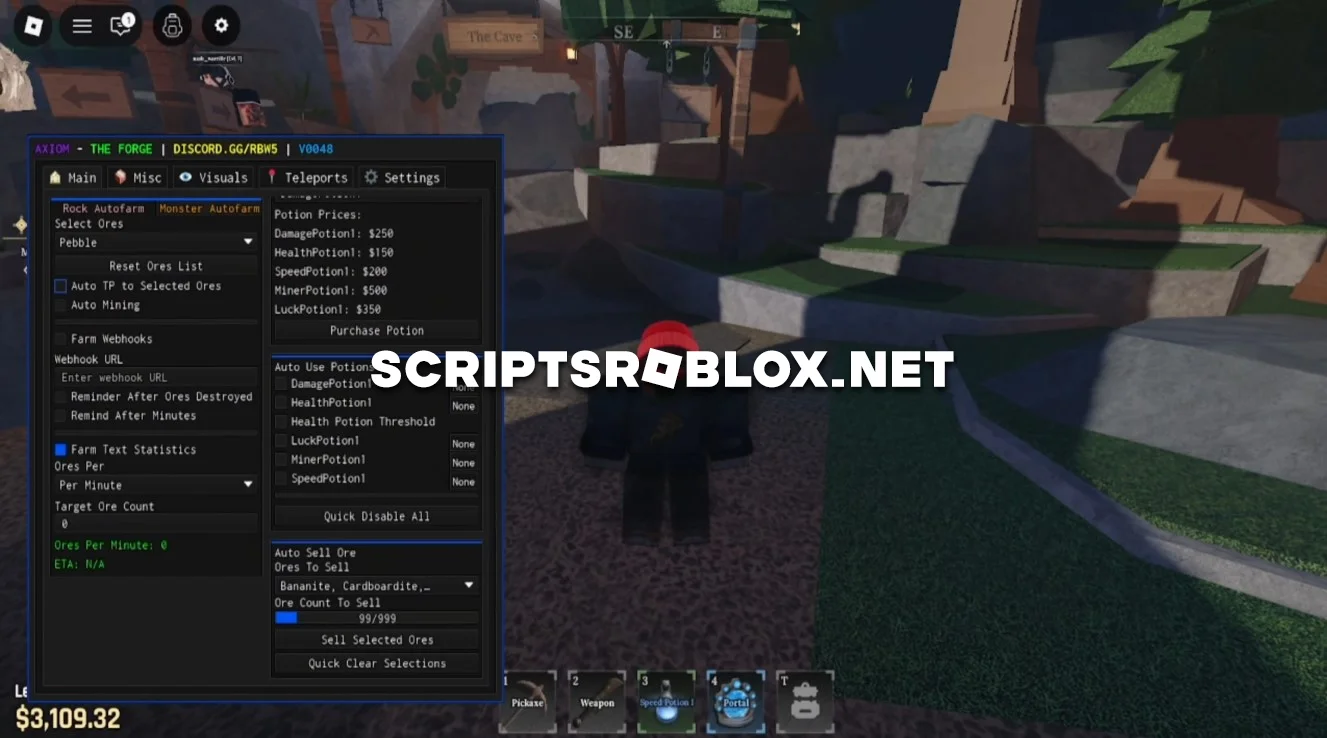 Roblox The Forge Script - Rock Auto Farm, Kill Aura & More (NO KEY)
