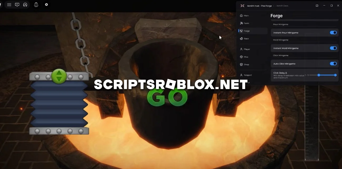The Forge Script GUI - Auto Farm, Instant Forge, Auto Ore & More