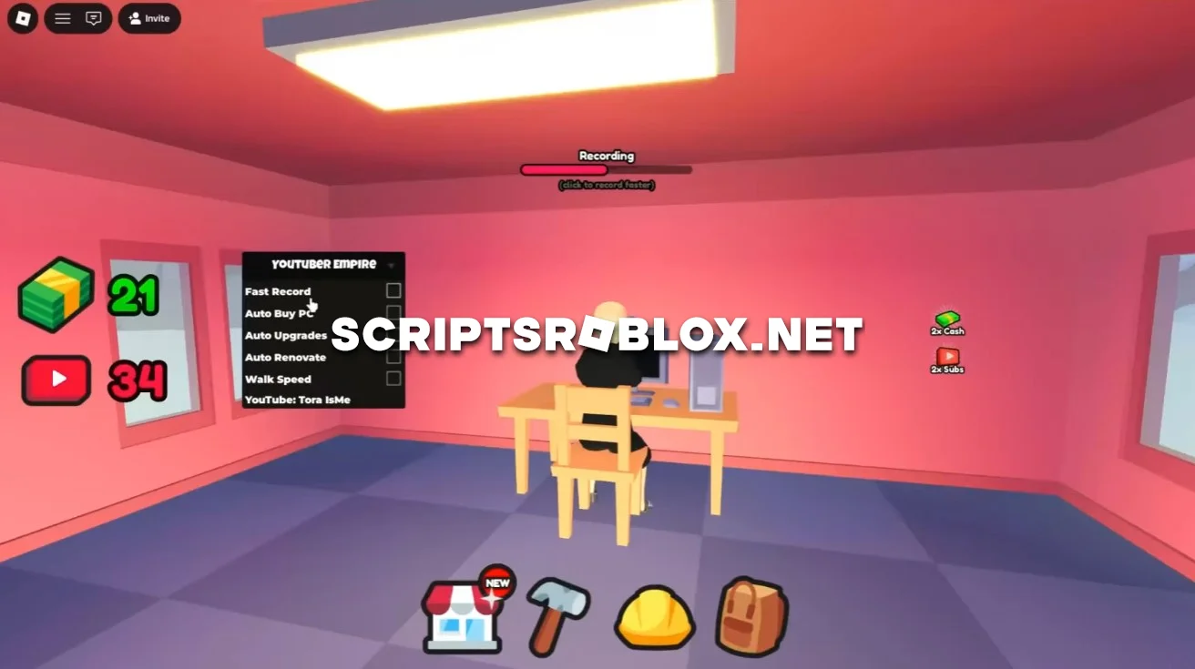 Youtuber Empire Script - Fast Record, Fast Cash & More (NO KEY)