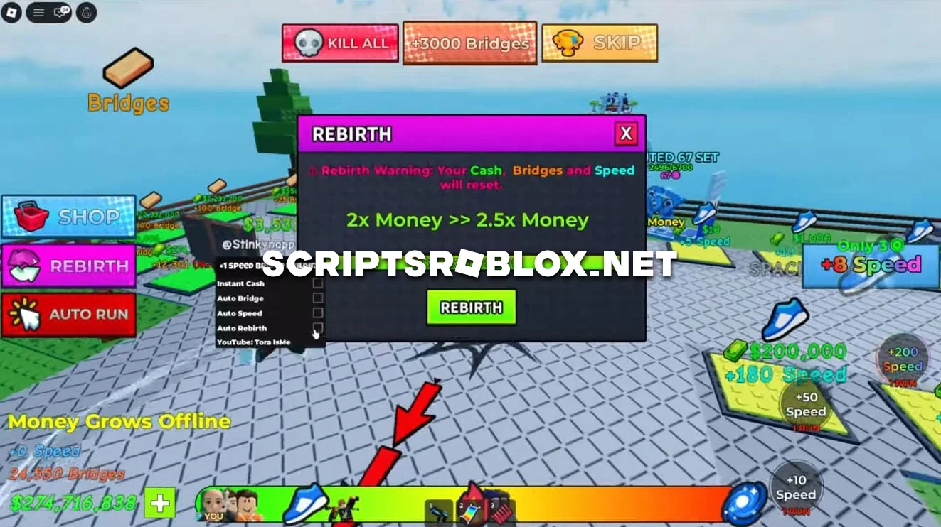 +1 Speed Bridge Building Script - Instant Cash, Auto Bridge & More