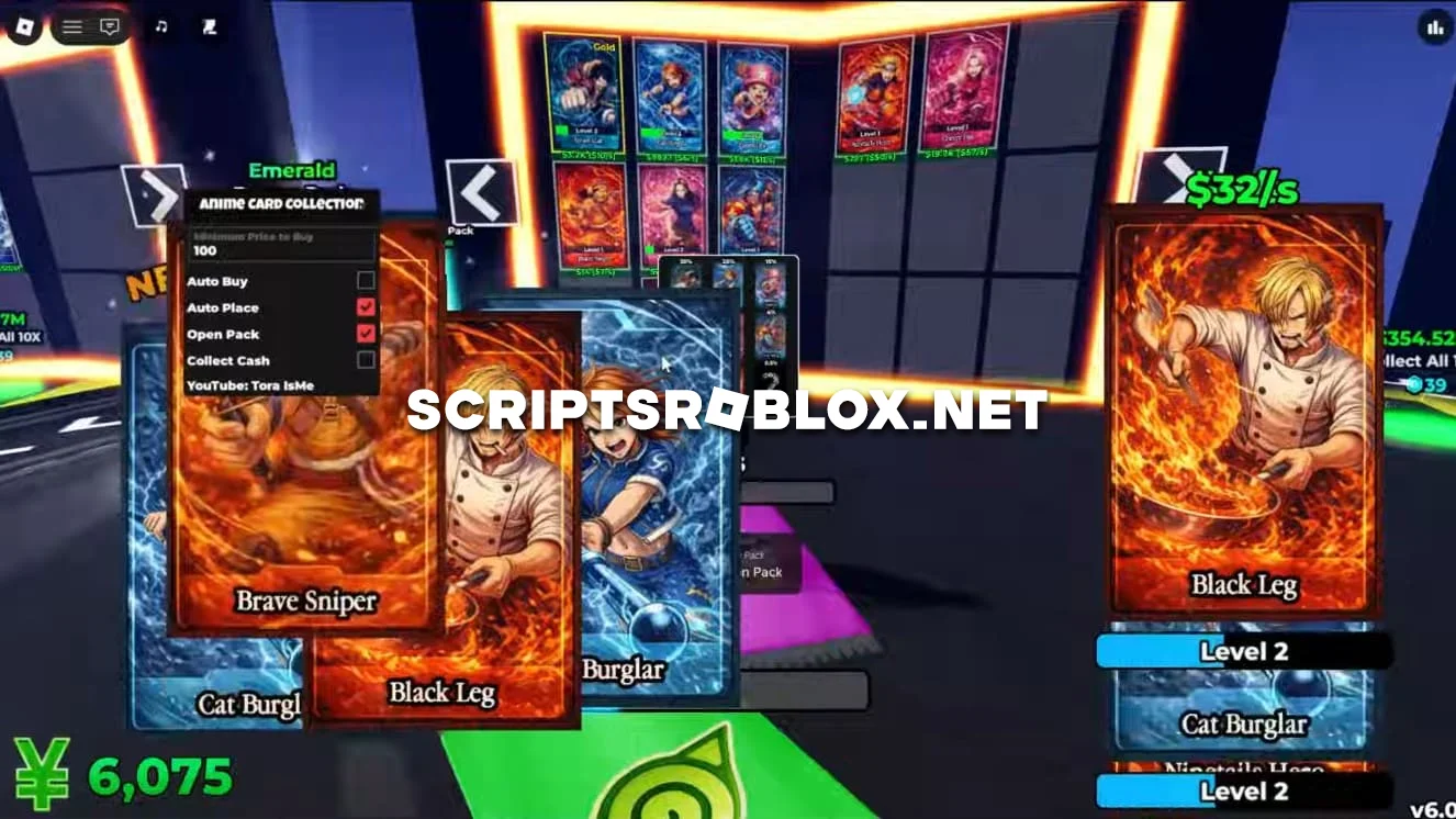 Anime Card Collection Script - Auto Buy, Auto Place & More