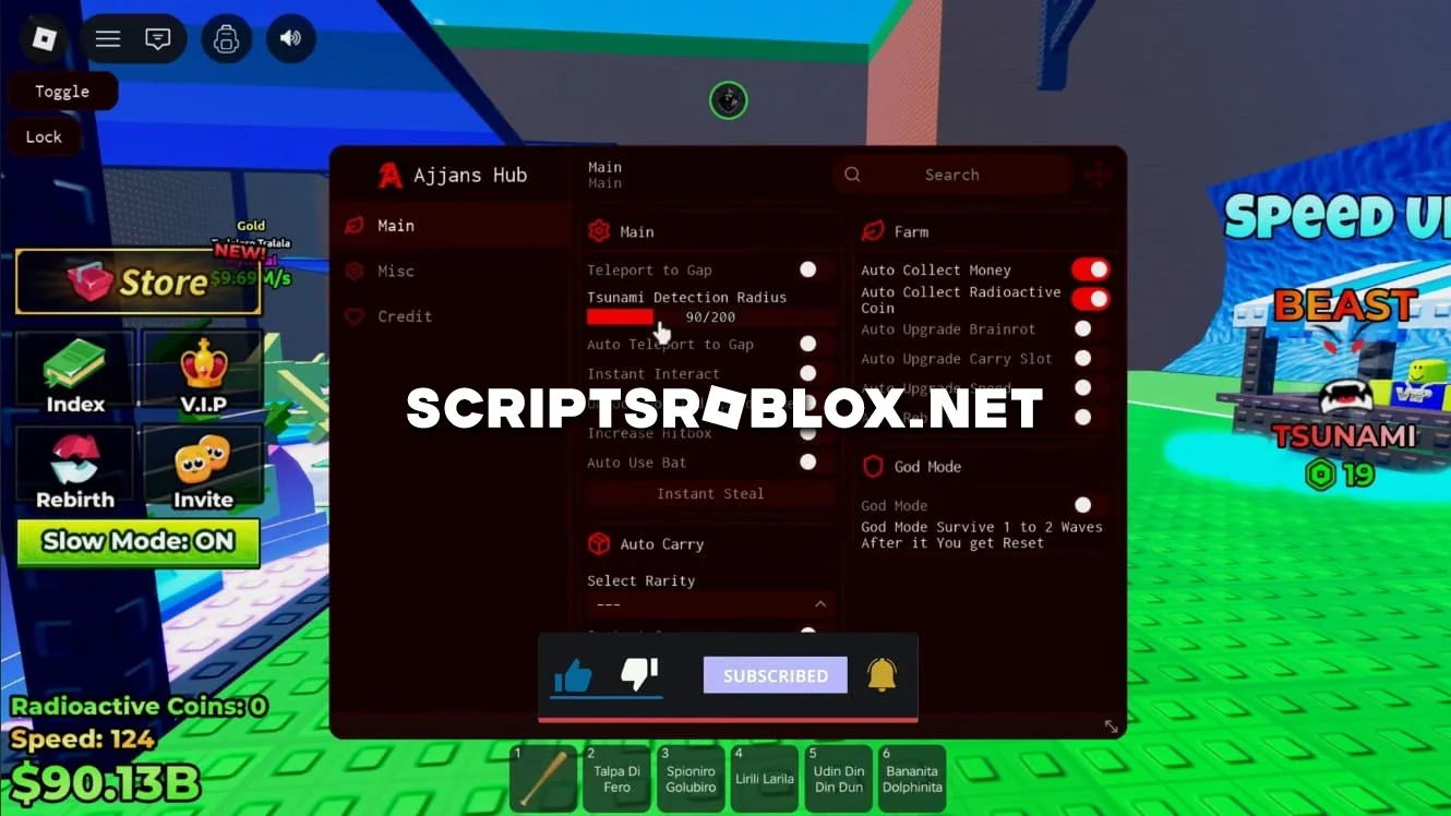 Escape Tsunami For Brainrots Script - Ajjans Hub