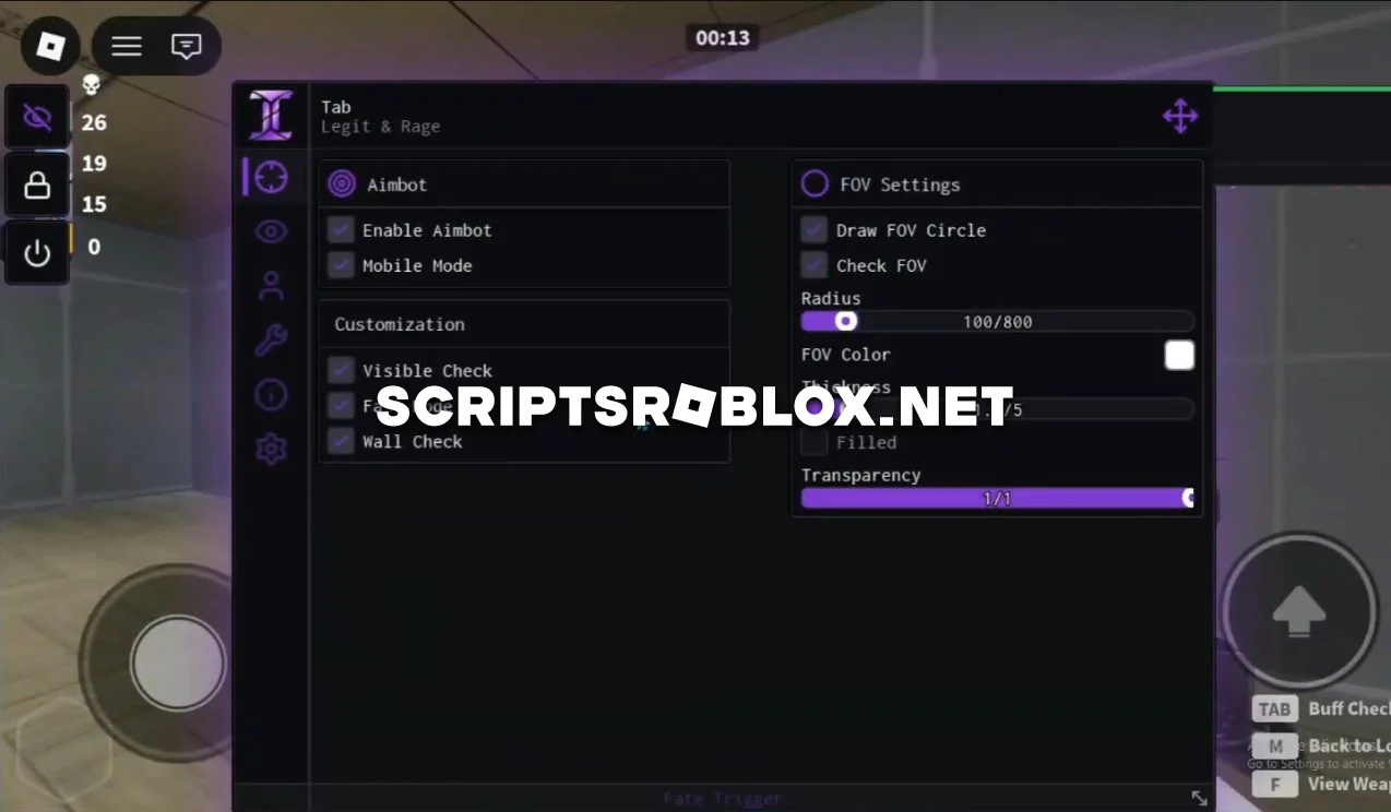 Fate Trigger Script - Aimbot, FOV, Esp, Teleports & More