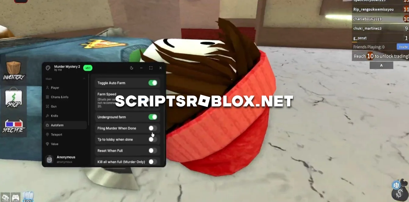 Murder Mystery 2 Script 2026 - Auto Farm, Kill All & More
