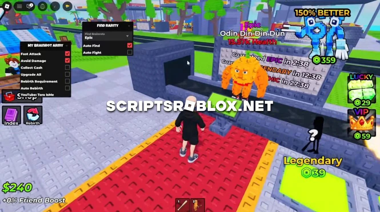 Roblox My Brainrot Army Script - Collect Cash, Fast Attack & More