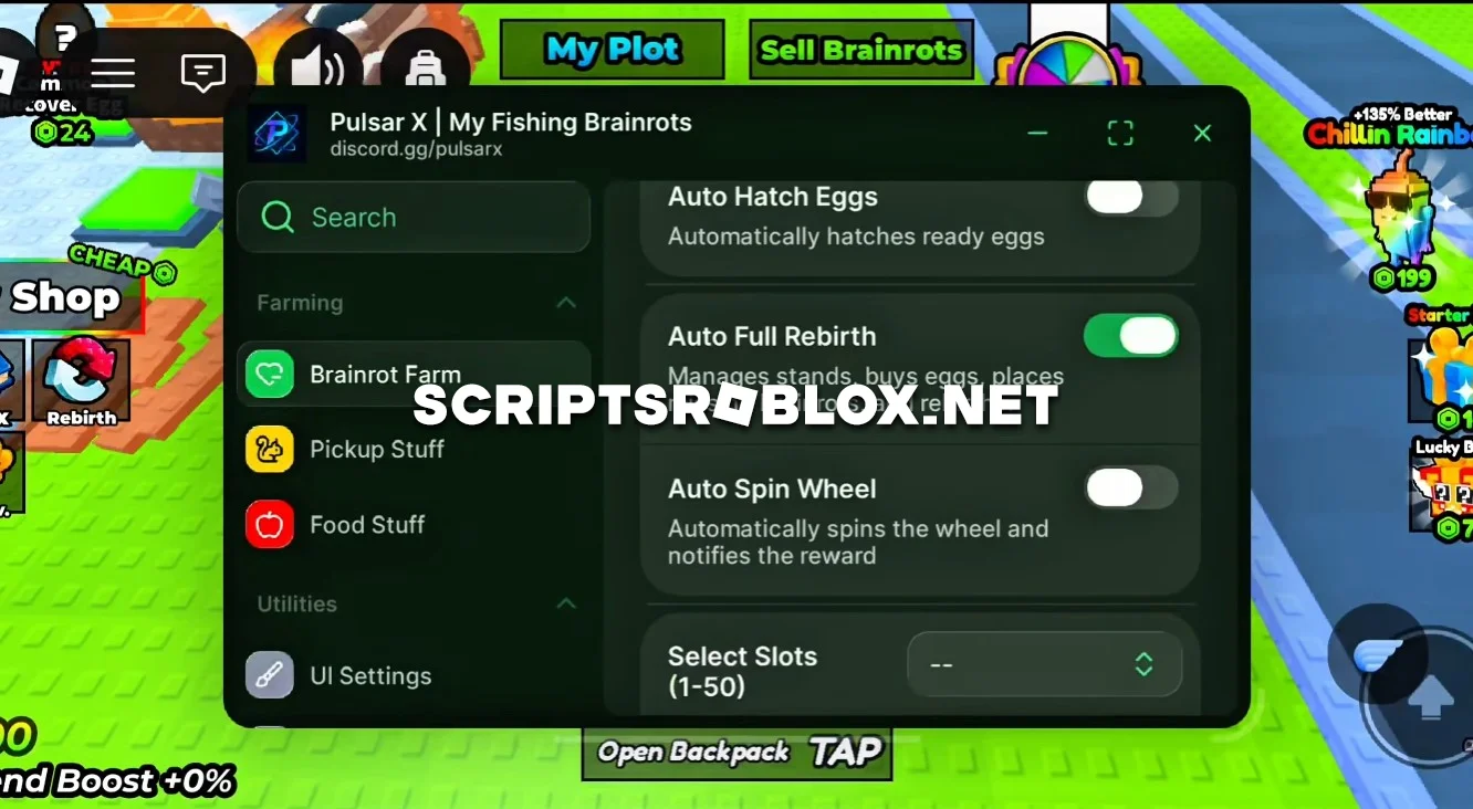 My Fishing Brainrots Script - Auto Purchase, Brainrot Farm & More