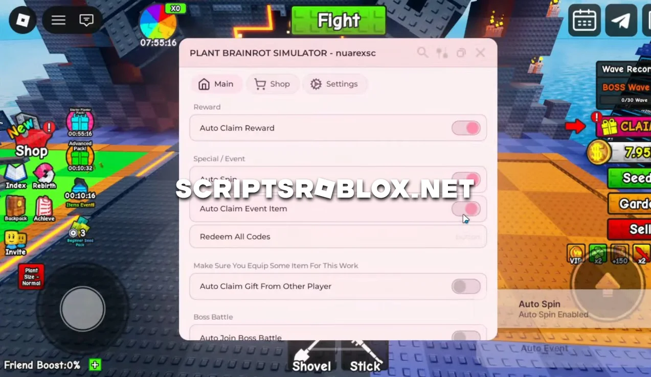 Plant Brainrot Simulator Script - Auto Farm, Auto Buy Seed & More