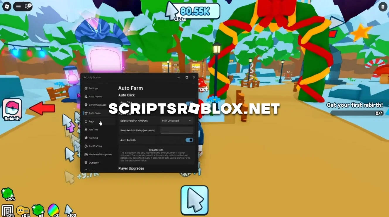 Rebirth Champions Ultimate Script - Auto Farm, Auto Click & More