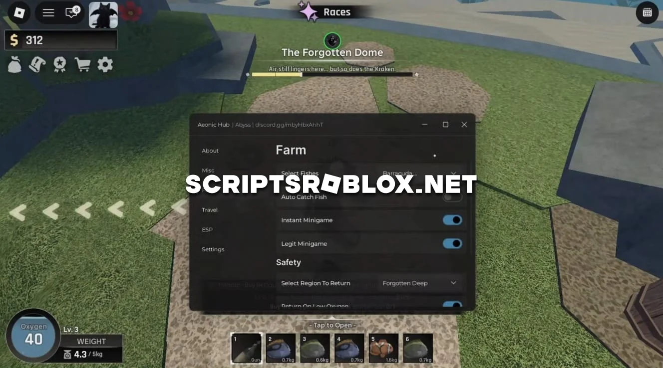 Roblox Abyss Script - Auto Farm, Instant Fish Catch & More