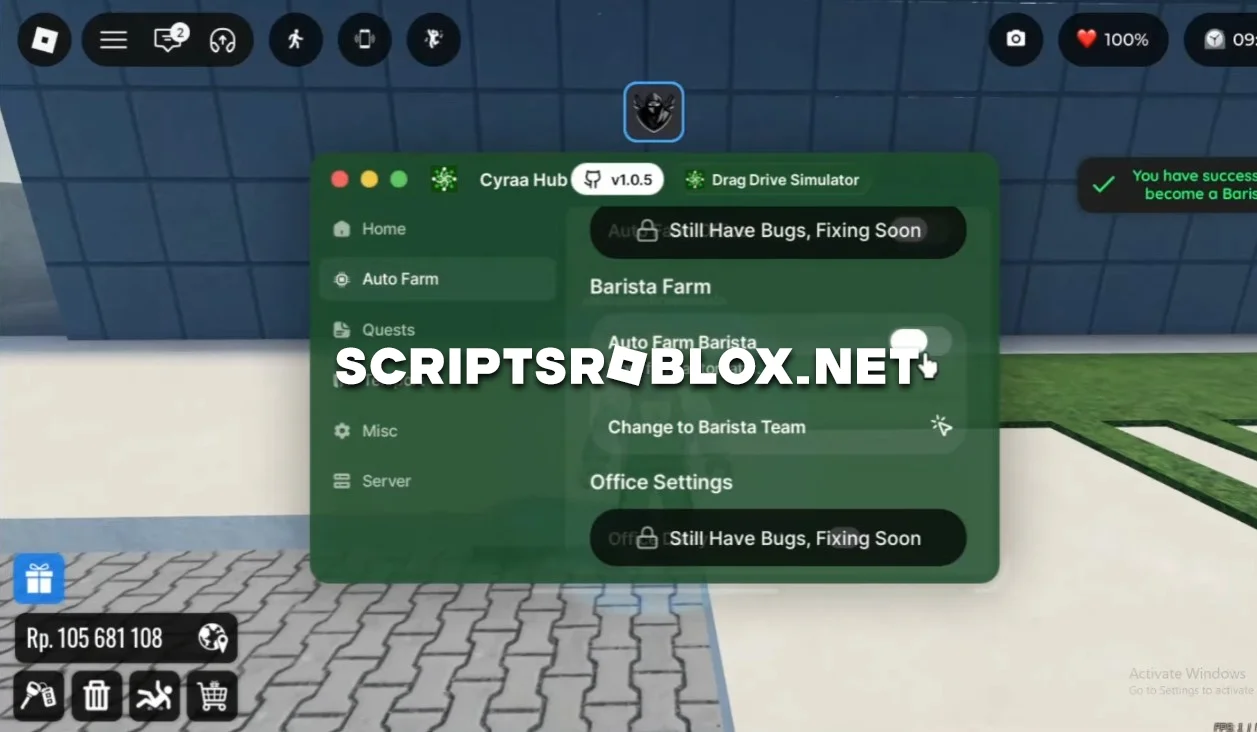 Drag Drive Simulator Script - Auto Farm, Quests & More
