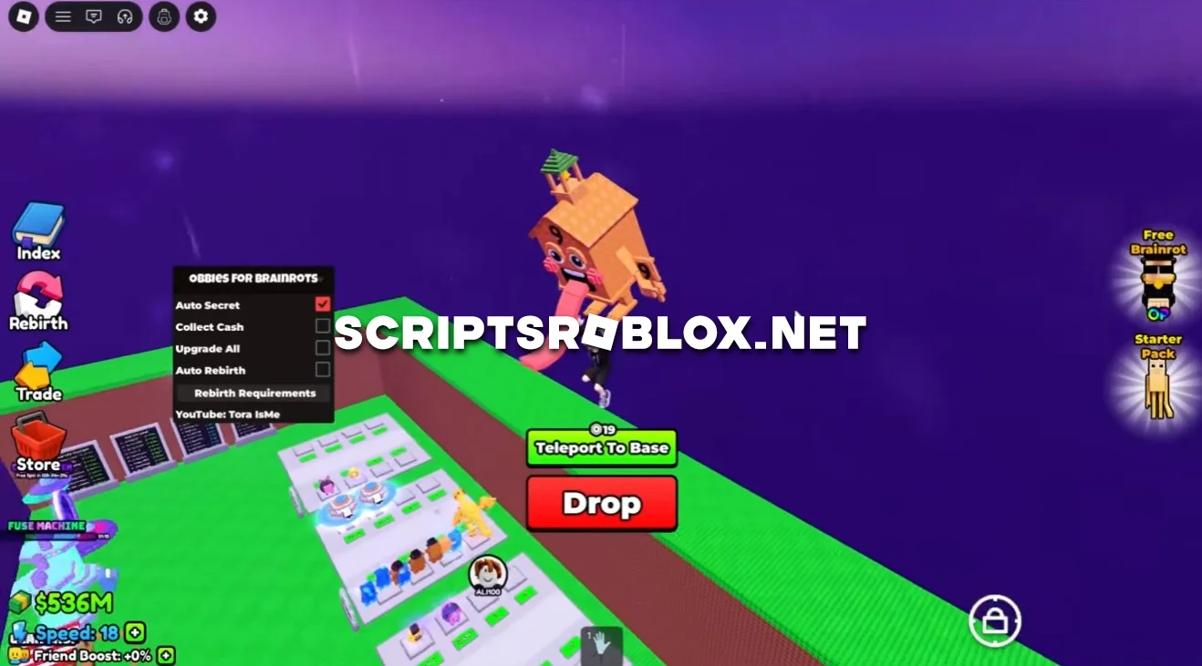 Escape Obbies For Brainrots Script - Auto Secret, Upgrade All & More