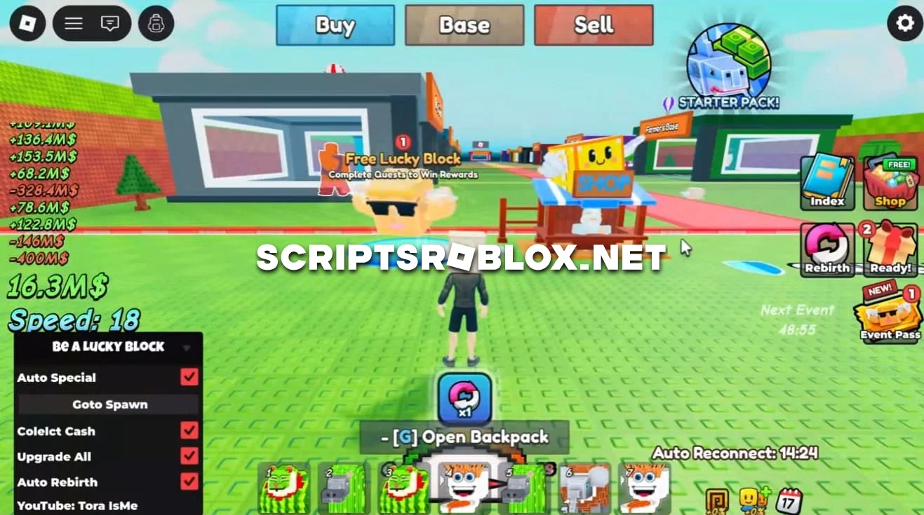 Be a Lucky Block Script - Auto Special, Upgrade All & More