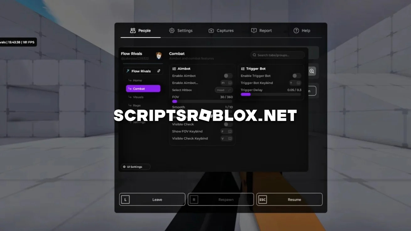 Rivals Script (Flow Hub) - Keyless, Aimbot, Ragebot v3 & More