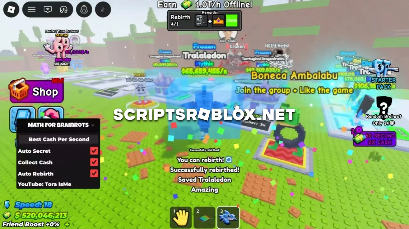 Math for Brainrots Script - Best Cash Per Second & More (NO KEY)