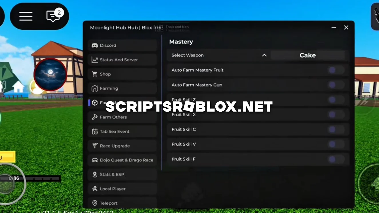 Blox Fruits Script (Moonlight Hub) - Best Auto Farm GUI (NO KEY)