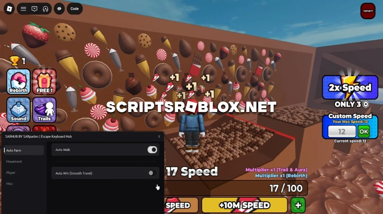 +1 Speed Keyboard Escape Script Mobile and PC - Auto Win & More