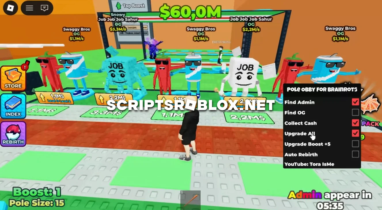 Roblox Pole Obby for Brainrots Script - Find Best Brainrots & More
